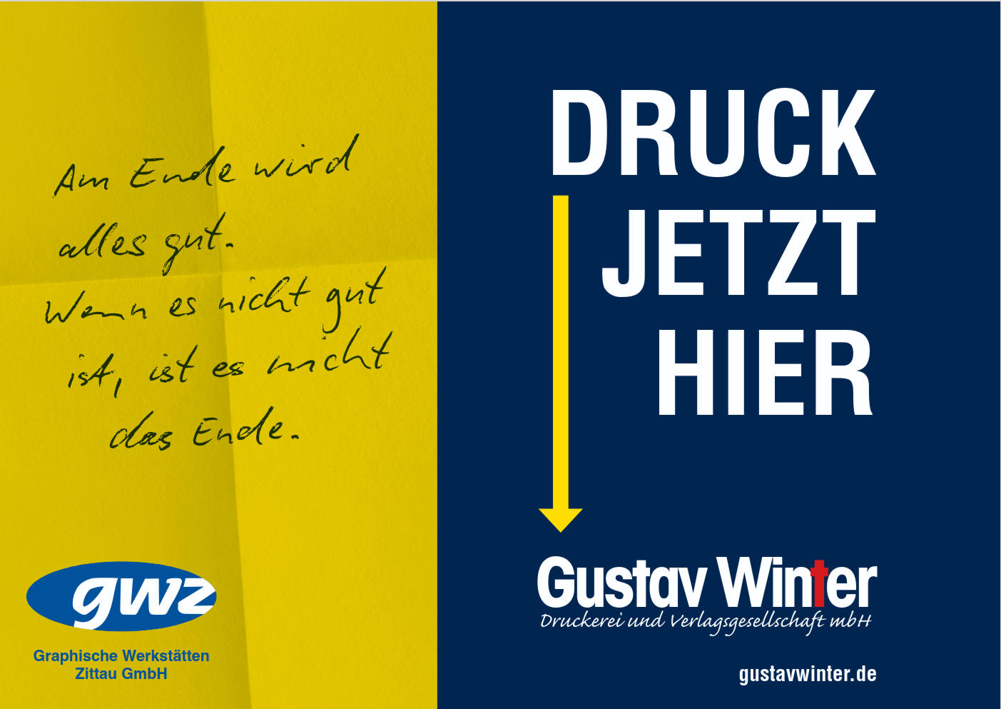 Druck jetzt bei Winter